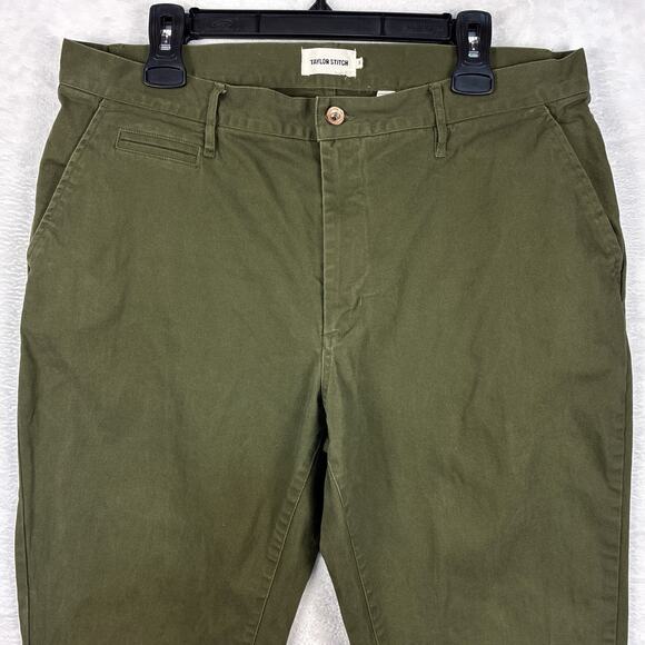 Taylor Stitch Democratic Mens 36 Green Organic Outdoor Preppy Pants Huckberry - Picture 1 of 10